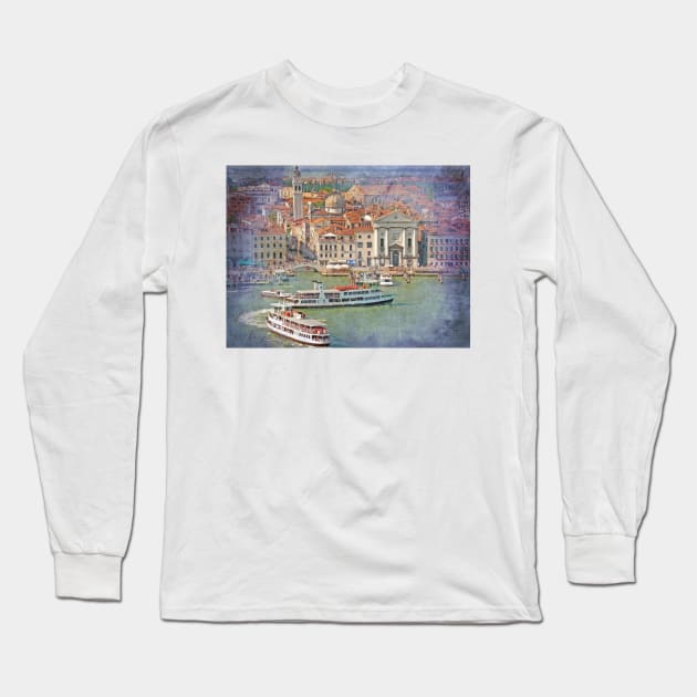 Venice...leaning tower... Long Sleeve T-Shirt by terezadelpilar